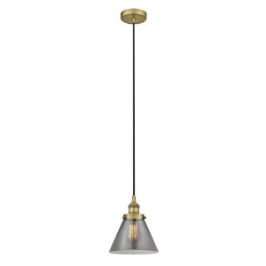 Cone - 1 Light Mini Pendant In Industrial Style-9.75 Inches Tall and 7.75 Inches Wide - 1 of 1