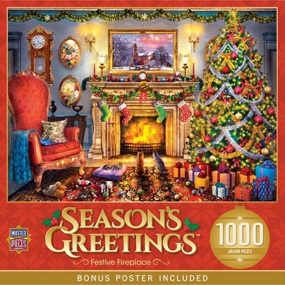 MasterPieces 1000 Piece Christmas Jigsaw Puzzle - Festive Fireplace