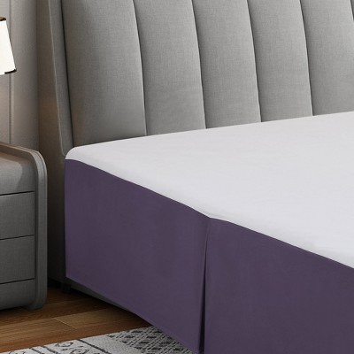 Swift Home | Basics Pleated Microfiber Bed Skirt 14-inch Drop