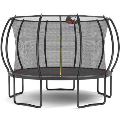 UNISOAR 12/14/16 Ft Trampoline with Basketball Hoop
