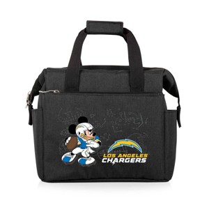 NFL Los Angeles Chargers Mickey Mouse On The Go Lunch Cooler - Black - 1 of 4