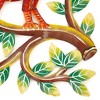 Slickblue Cardinal on Branch Painted Steel Wall Art, 13” x 8” Handcrafted Metal Decor for Indoor/Outdoor Use - 2 of 4