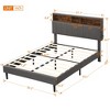 NicBex Queen/Full Size Upholstered Platform Bed with Storage Headboard and USB Port for Adults/Boys/Girls - 3 of 4