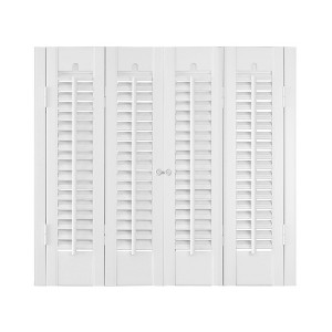 Home Basics Classic 1-1/4-inch Louver Faux Wood Interior Shutter - 1 of 4