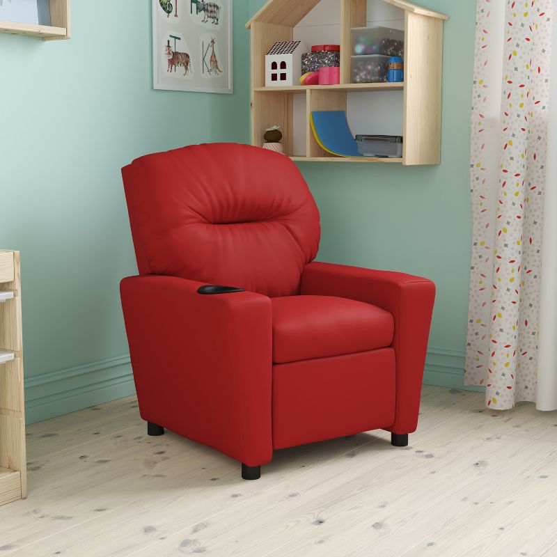Flash Furniture Contemporary Kids Recliner with Cup Holder, 2 of 12