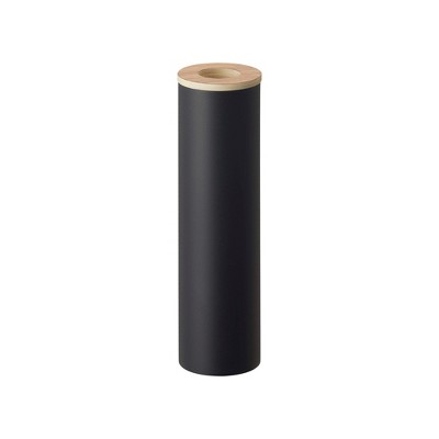 Yamazaki Home - Round Tissue Case - Steel + Wood