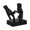 Modern Aluminum Hand Sculptures - Contemporary Minimalist Metal Tabletop Decor for Home, Office, Living Room, Bedroom & Workspace - 10" Black - 4 of 4
