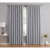 HLC.ME Franklin Moroccan 100% Complete Blackout Heavy Thermal Insulated Rod Pocket Back Tab Curtain Panels, Set of 2 - 2 of 4