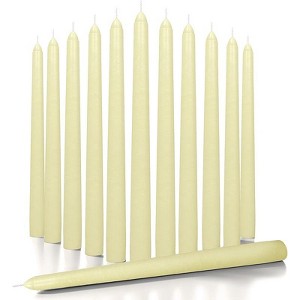 10 inch Taper Candles Set of 12 - Tall Candles Unscented - Tapered Candle Sticks - 1 of 4