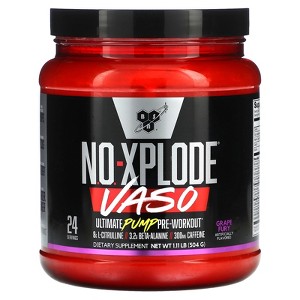 BSN No-Xplode VASO, Ultimate Pump Pre-Workout, Grape Fury, 1.11 lb (504 g) - 1 of 2