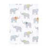 Hudson Baby Flannel Burp Cloth 12pk, Teal Elephant, One Size - 3 of 4