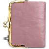 FATMOON Womens Wallet,Ladies Vintage Leather Bifold Wallet with Zipper & Kiss Lock - Compact Coin Purse for Daily Use,Travel,and Shopping - 4 of 4