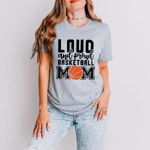 Simply Sage Market Women's Loud and Proud Basketball Mom Short Sleeve Graphic Tee - 1 of 4