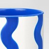Ceramic Wavy Planter with Silk Screen Blue/White - Room Essentials™ - 3 of 3