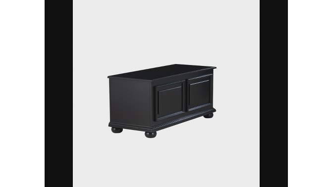40.5&#34; Samuel Cedar Lined Storage Bench and Chest Black - Powell, 2 of 18, play video