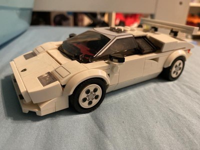 LEGO Speed Champions Lamborghini Countach 76908, Race Car Toy Model  Replica, Collectible Building Set with Racing Driver Minifigure 