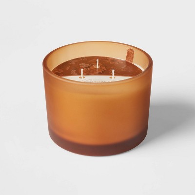 3-Wick Jar Caramel Latte Honey Orange Candle - Threshold™