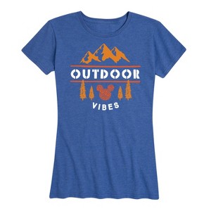 Women's - Disney - Outdoor Vibes Short Sleeve Graphic T-Shirt - 1 of 4