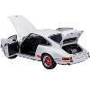 Porsche 911 Carrera 2.7 RS Grand Prix White with Red Stripes and Wheels 1/18 Model Car by Autoart - 2 of 4