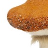 Whisen 2pcs 8x8x14'' Mushroom Holiday Ornament, Harvest Festival Fall Festival & Thanksgiving Table Decorations - Beige & Orange - 4 of 4