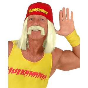 HalloweenCostumes.com One Size Fits Most  Men  Hulk Hogan Wig, Yellow - 1 of 3