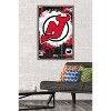 Trends International NHL New Jersey Devils - Maximalist Logo 23 Framed Wall Poster Prints - 2 of 4