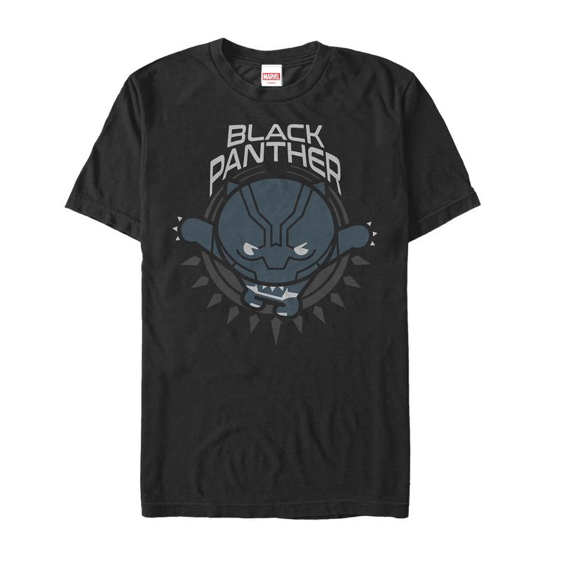 Men's Marvel Black Panther Kawaii T-Shirt, 1 of 5