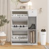 KTMBDW Shoe Cabinet with Drawers, Hidden Wood Shoe Cabinet,Freestanding Shoe Storage Cabinet for Entryway Hallway - 4 of 4