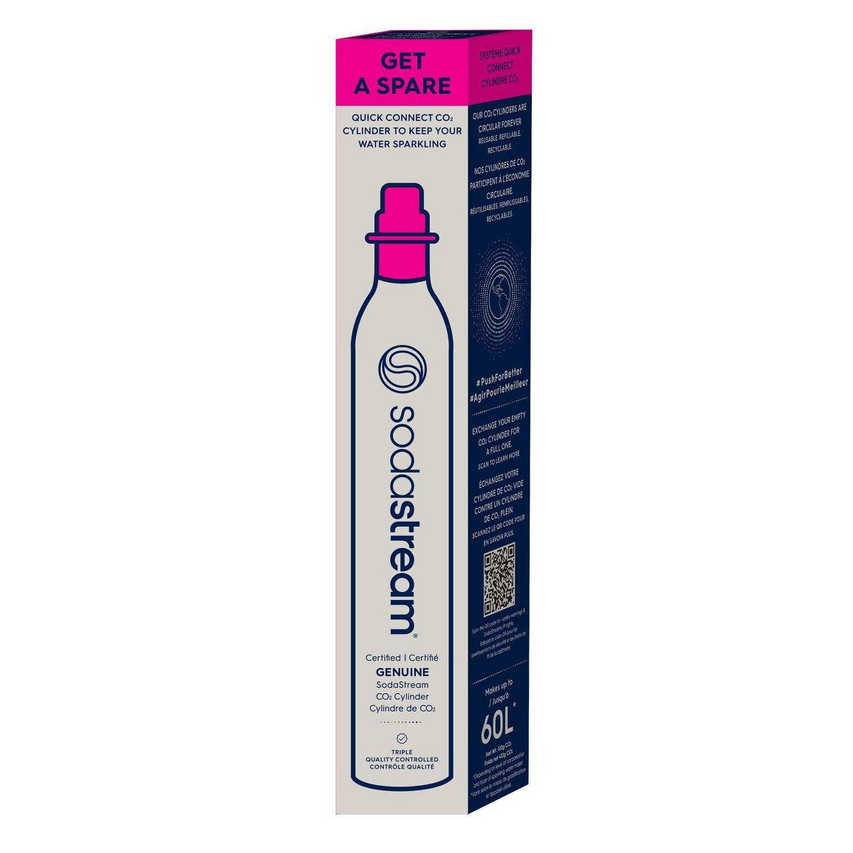SodaStream 60L CO2 CQC Spare – Pink