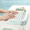MaseiKar Wireless Typewriter Keyboard, Bluetooth Connection, Cute Retro Aesthetic Design with Integrated Stand for Tablet, Phone, PC, Win/Mac - 4 of 4