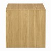 Royal Hampton Side End Table, Natural Brown Wood Frame, Square 24 Inch Top - 3 of 4