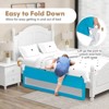 Infans 71" Foldable Baby Bed Rail Guard Toddlers Swing Down Safety Bedrail Blue - 2 of 4