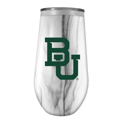 NCAA  Baylor Bears 16oz Marble Tall Stemless Stainless Steel Tumbler