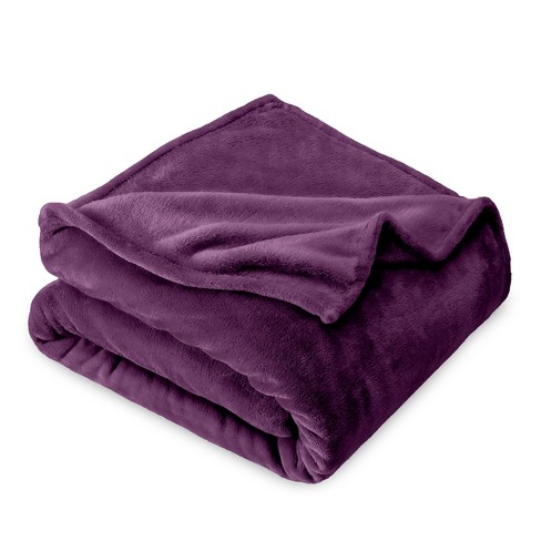 Super Soft Fleece Blanket - Durable Microfiber - Purple - 50x60