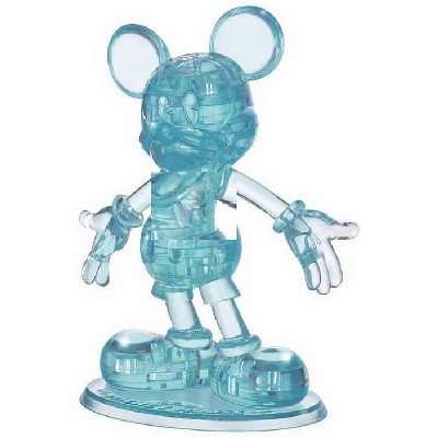 University Games Disney Mickey Mouse 44 Piece 3D Crystal Jigsaw Puzzle | Blue