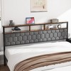 King Size Platform Bed with Soft Packaging and Two USBs for Bedroom or Apartment - 2 of 4