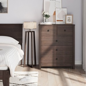 Nasitip 5 Drawer Dresser for Bedroom, Wood Dresser Organizer with Deep Space, Storage Cabinet for Entryway, Hallway, Home Office - 1 of 4