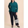 ELOQUII Peplum Zipper Sweater - 4 of 4
