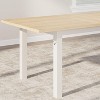 5 Pieces Dining Table Set for 4-6, 63" Large Extendable Dining Room Table Set for 4, Kitchen Table with Benches and Stools Space-Walnut - 4 of 4