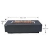 Elementi 60" x 27" Granville Rectangular Concrete Natural Gas Fire Pit Table 45,000 BTUs Patio Heater - Dark Gray - 3 of 4