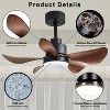 YUHAO Smart 6-speed Modern and Contemporary Ceiling Fan with Light,3 ABS Blades ,Works with Alexa and Google Assistant - 2 of 4