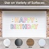 Big Dot of Happiness Cheerful Happy Birthday - Peel and Stick Colorful Birthday Party Large Banner Wall Decals - Happy Birthday - 3 of 4