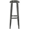 Colton Wood Bar Stool - Black/White Wash/Sungkai Wood - Safavieh - image 4 of 4