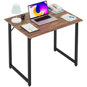 FDW Computer Desk 32/39/47 inch Length Study Writing Table, Adjustable feet, Modern Furniture for Home Office - 1 of 4