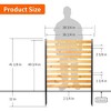 SUGIFT Outdoor 42" x 38" Wooden Privacy Fence Panels with Metal Ground Stakes, 2-Panel - 3 of 4
