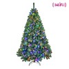 SKRAN 7FT App Controlled Christmas Tree, Artificial Holiday Tree with1339 Tips, Hinged Branches, Dual-Color Effects, Metal Stand for Home, Office - 3 of 4