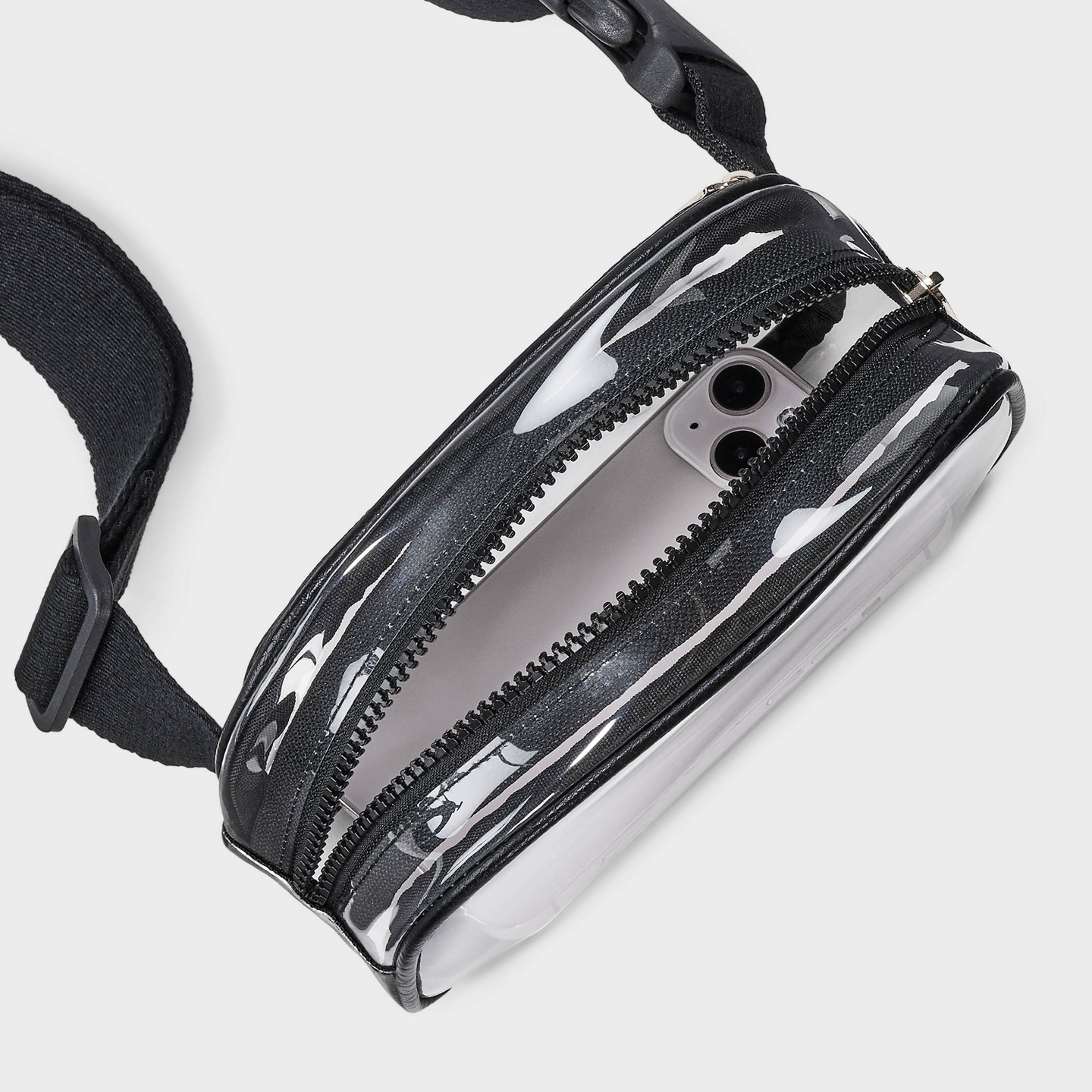 Прозрачная поясная сумка для стадиона Universal Thread Essential Belt, Clear/Black — фото 4