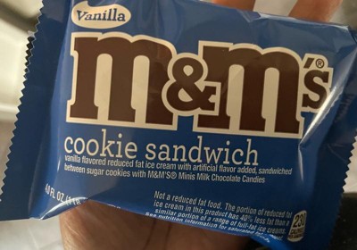 M&M's Chocolate Ice Cream Cookie Sandwiches, 4 ct - City Market