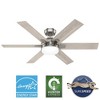 Hunter Fans 52" Georgetown Ceiling Fan Brushed Nickel Light Gray Oak 6-Blade Integrated LED Remote Control - 4 of 4