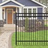 ALEKO Nice Style Self Unassembled Steel Fence, 6' x 6' Black - 2 of 4